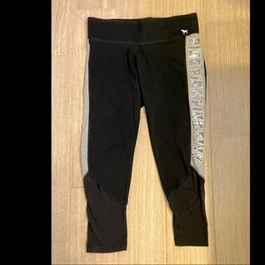 VS PINK Sequin Logo Yoga Leggings